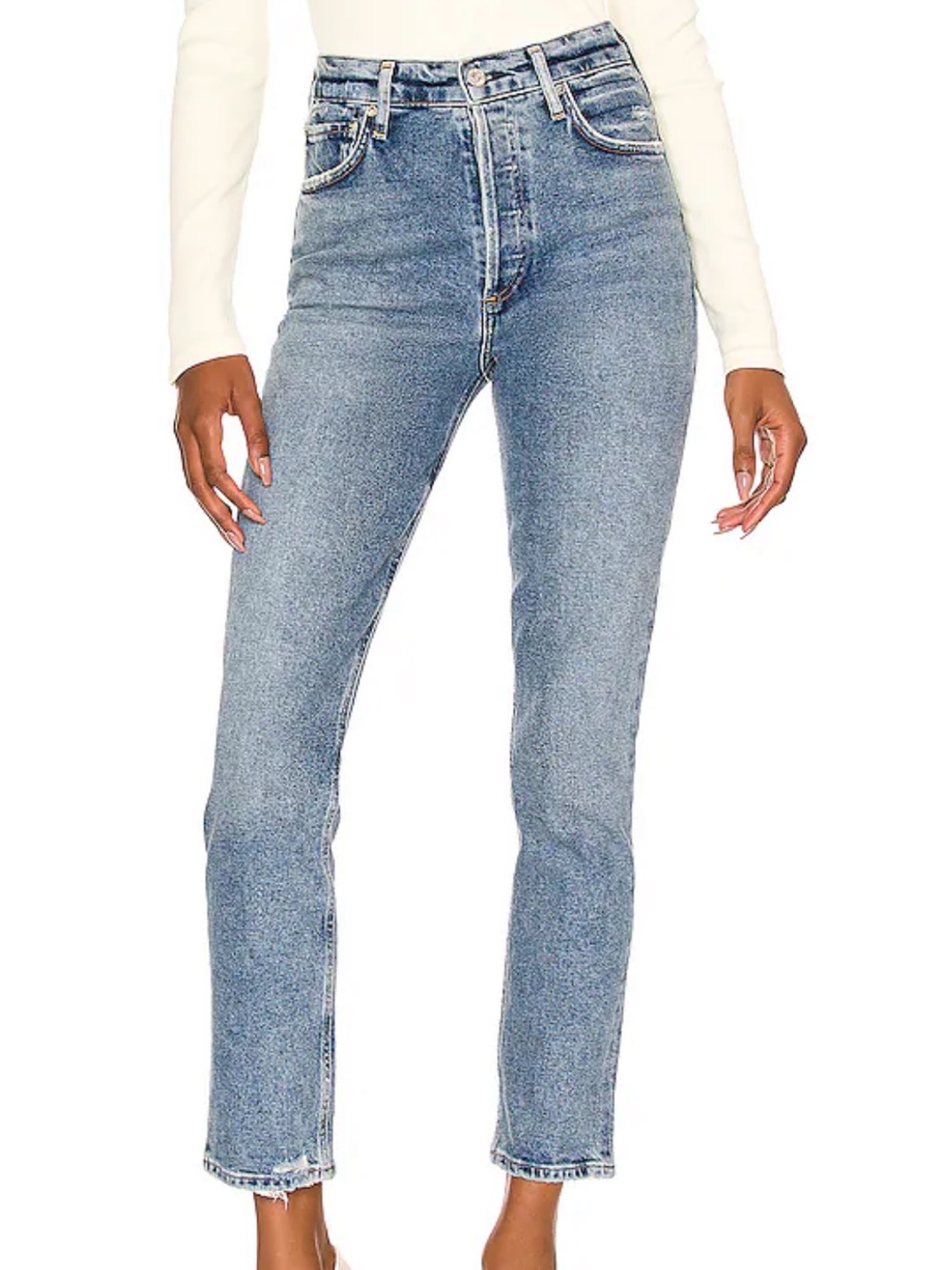 CITIZENS OF HUMANITY CHARLOTTE HIGH RISE STRAIGHT JEANS BUTTON FLY SIZE 26